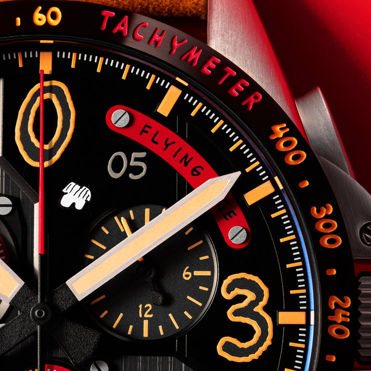 AVI-8 P-51 Mustang Blakeslee Chrono Peanuts Snoopy Flying Ace Limited Edition Biplane Brown