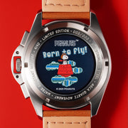 AVI-8 P-51 Mustang Blakeslee Chrono Peanuts Snoopy Flying Ace Limited Edition Biplane Brown