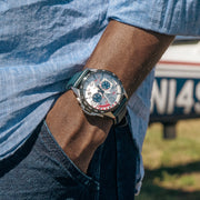 AVI-8 P-51 Mustang Kindelberger Chronograph 85th Anniversary Limited Edition Slipstream Silver