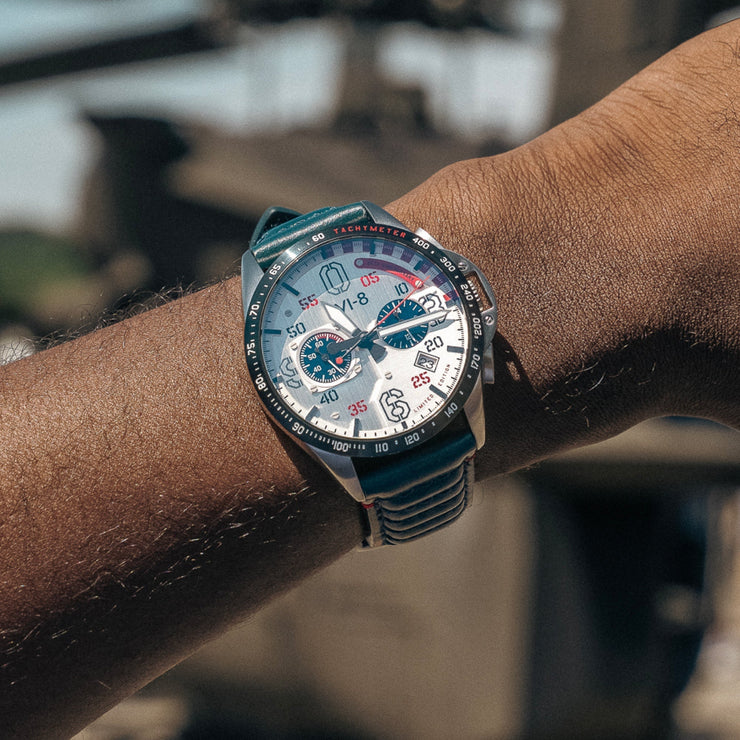 AVI-8 P-51 Mustang Kindelberger Chronograph 85th Anniversary Limited Edition Slipstream Silver