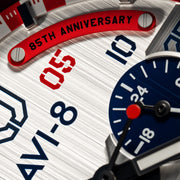 AVI-8 P-51 Mustang Kindelberger Chronograph 85th Anniversary Limited Edition Slipstream Silver