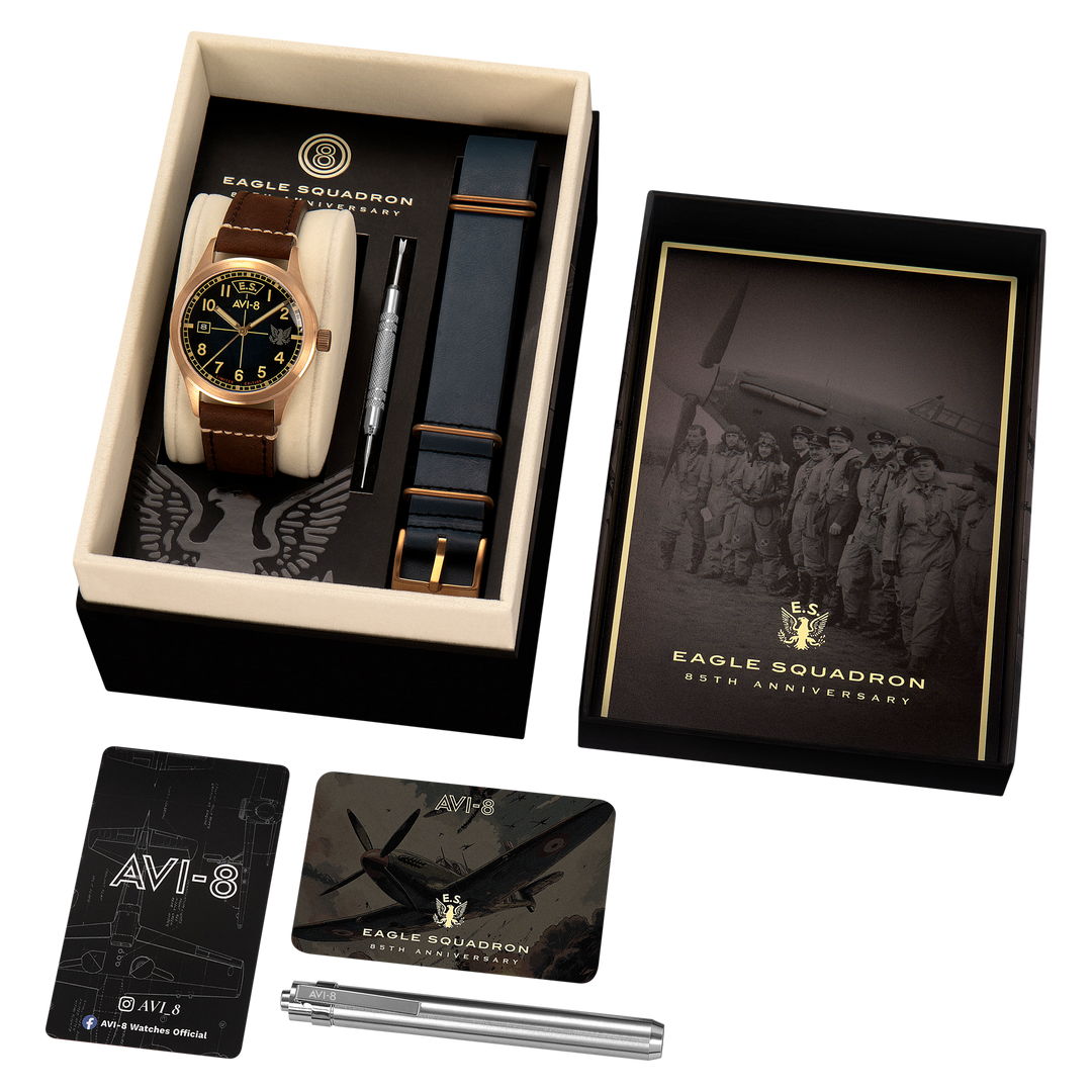 AVI-8 Flyboy Eagle Squadron Automatic Bronze 85th Southend Limited