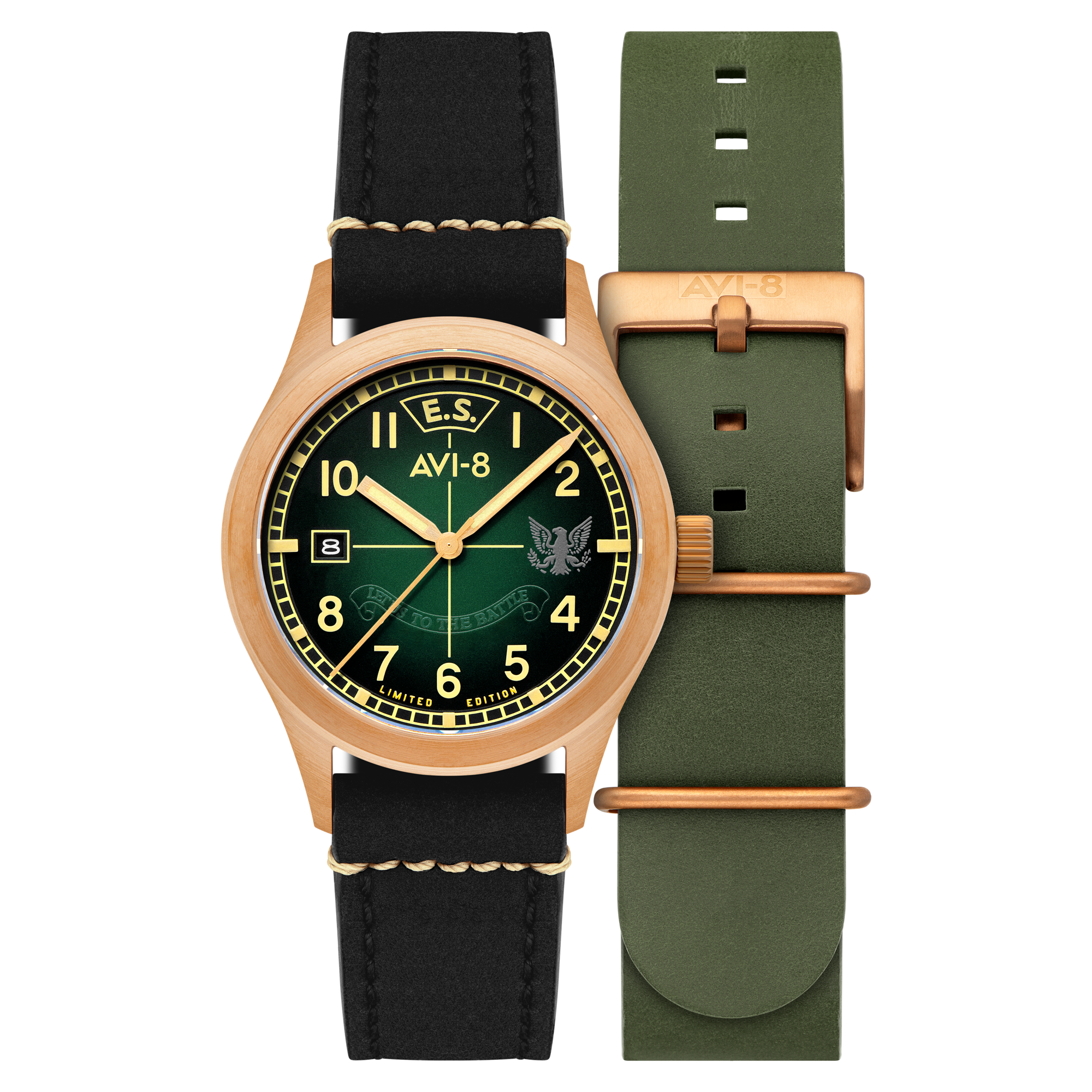 AVI-8 Flyboy Eagle Squadron Automatic Bronze 85th Coltishall