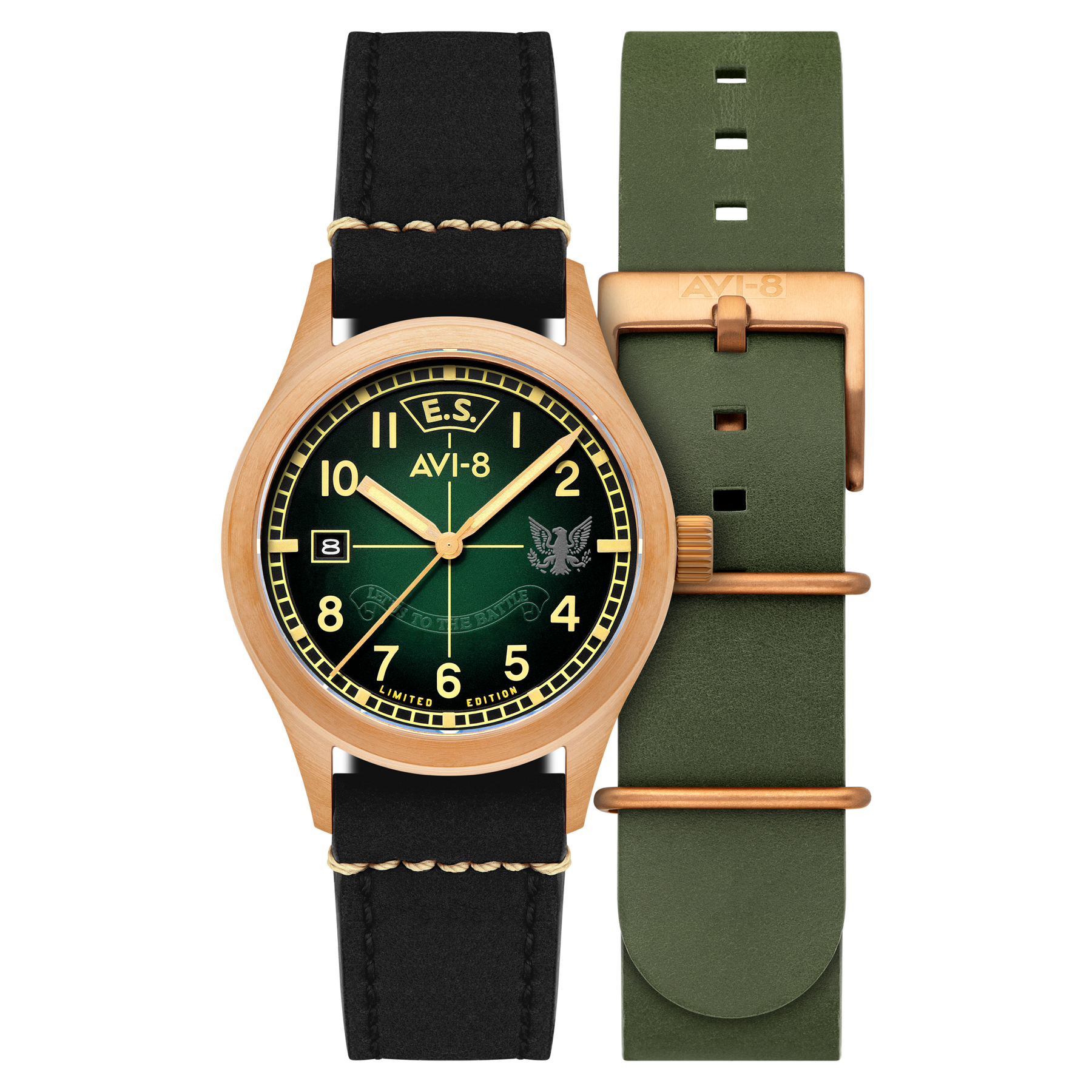 AVI-8 Flyboy Eagle Squadron Automatic Bronze 85th Coltishall