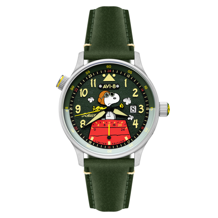 AVI-8 Hawker Hurricane Mckellar Dual Time Peanuts Snoopy Flying Ace Pine Pilot Limited Edition angled shot picture