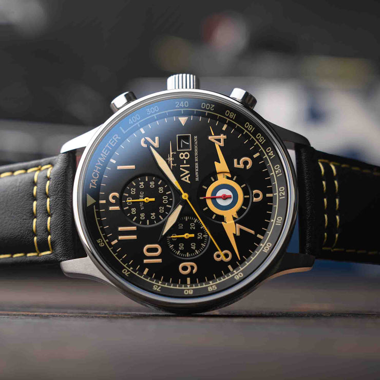 AVI-8 Hawker Hurricane Classic Chronograph Lightning Orange