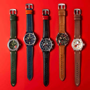 P-51 Mustang Blakeslee Chronograph Peanuts Snoopy Flying Ace Biplane Brown Limited Edition