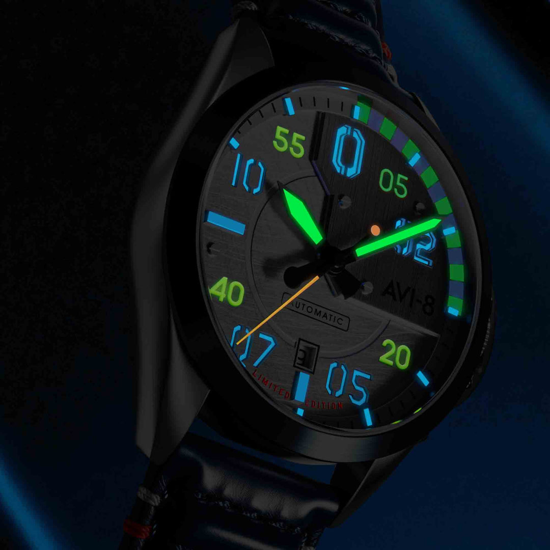 AVI-8 P-51 Mustang Hitchcock Automatic 85th Anniversary Steel