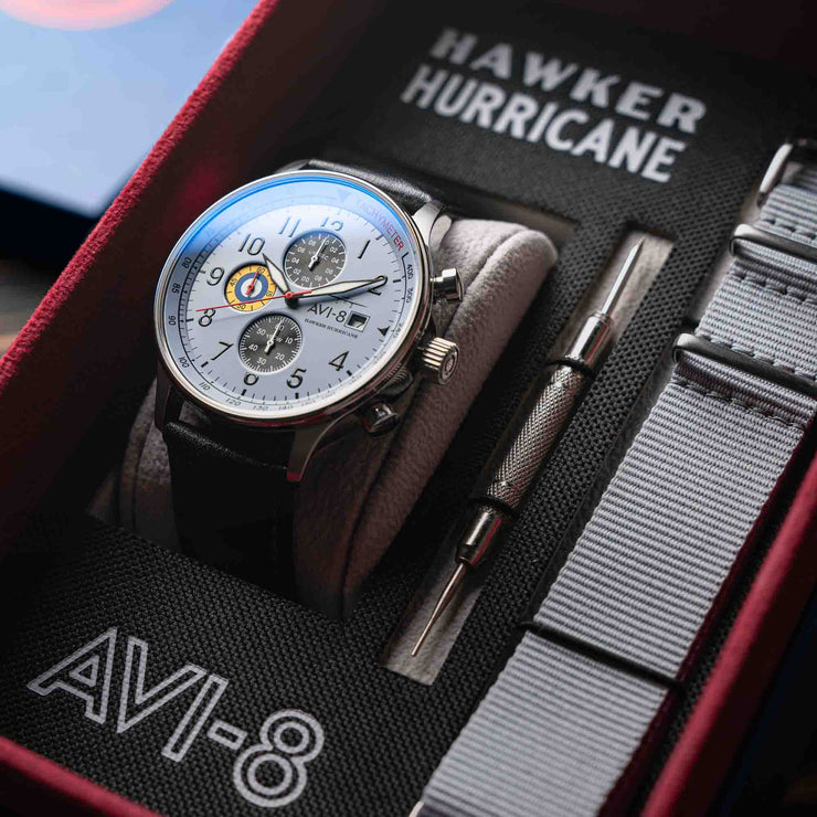 AVI-8 Hawker Hurricane Classic Chronograph Faded Blue