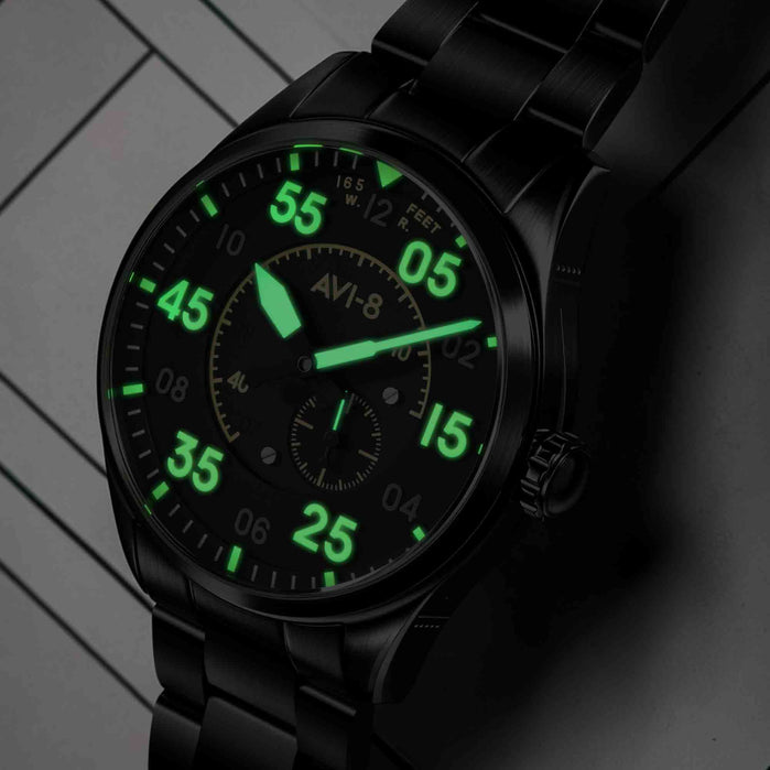 AVI-8 Spitfire Type 300 Automatic Eclipse Display angled shot picture