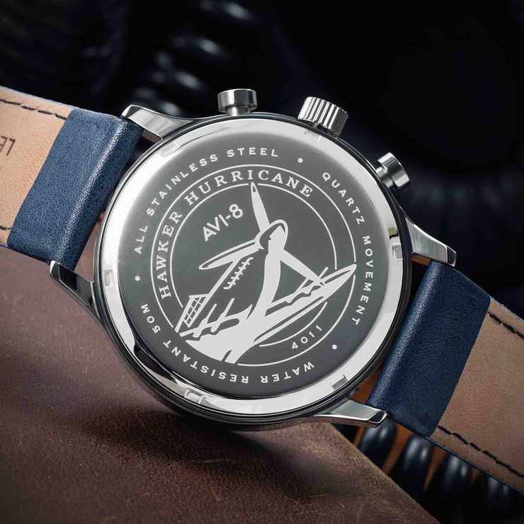 AVI-8 Hawker Hurricane Classic Chronograph Opal Blue