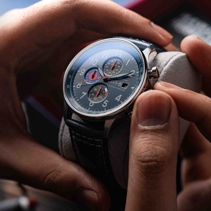 AVI-8 Hawker Hurricane Classic Chronograph Opal Blue