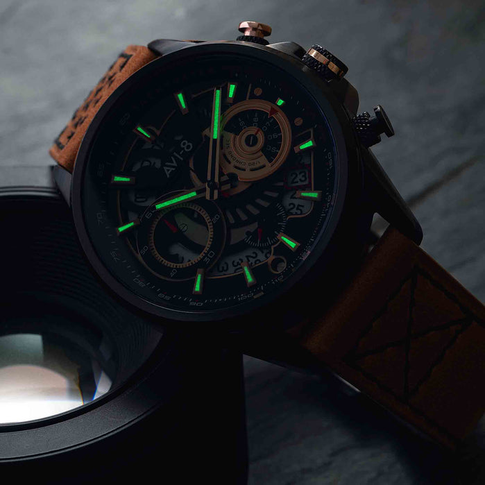 AVI-8 Hawker Harrier Matador Chronograph Desert Black angled shot picture