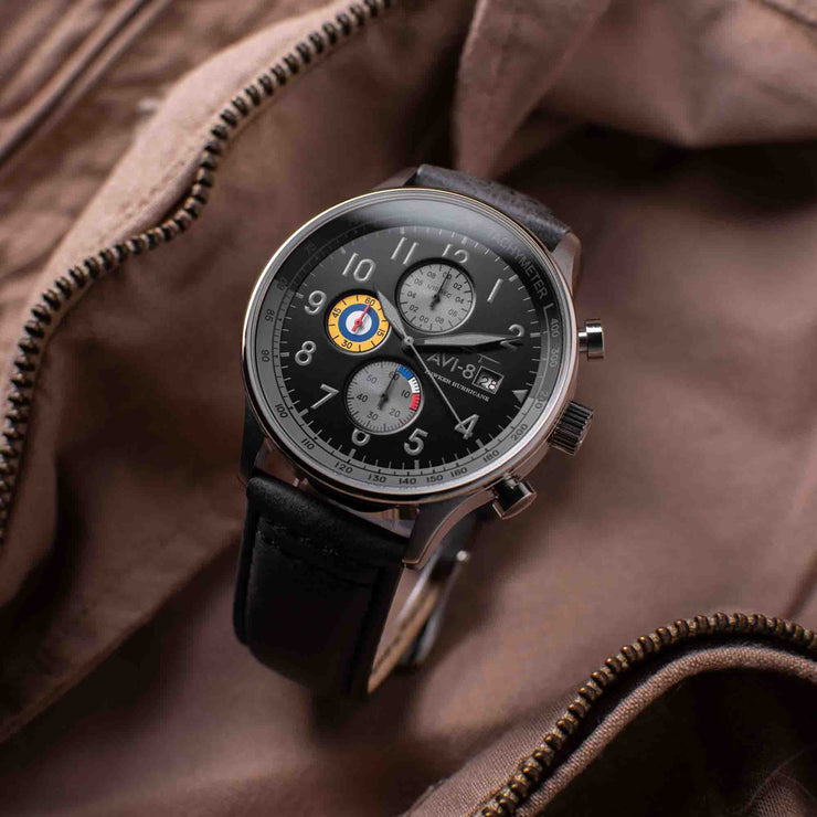 AVI-8 Hawker Hurricane Classic Chronograph Grey Black