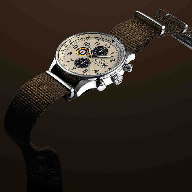 AVI-8 Hawker Hurricane Classic Chronograph Khaki Green