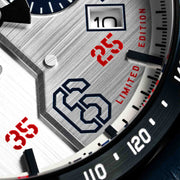AVI-8 P-51 Mustang Kindelberger Chronograph 85th Anniversary Slipstream Silver Limited Edition
