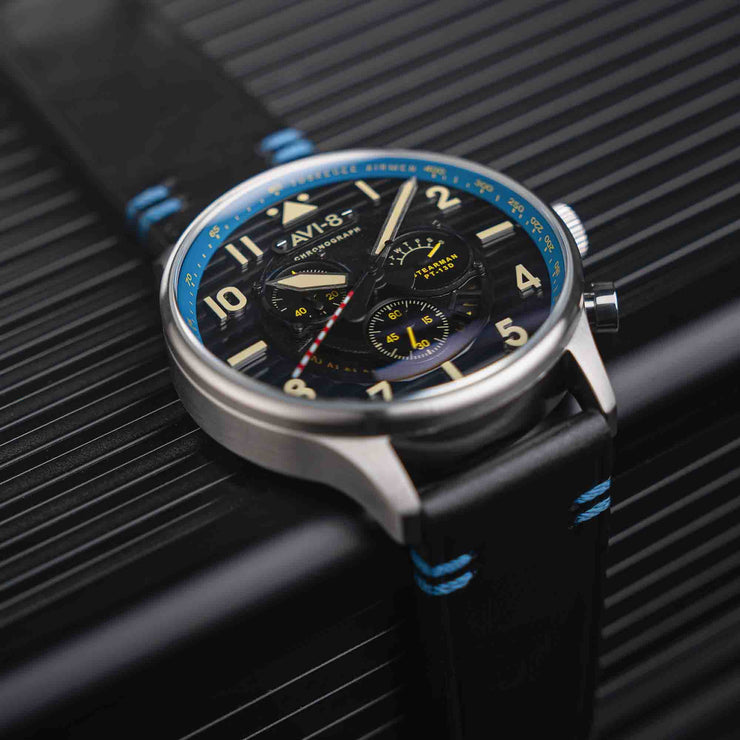 AVI-8 Flyboy Spirit Of Tuskegee Chronograph Parrish Blue Limited Edition