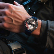 AVI-8 P-51 Mustang Kindelberger Chronograph 85th Anniversary Slipstream Silver Limited Edition