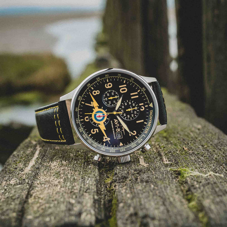 AVI-8 Hawker Hurricane Classic Chronograph Lightning Orange