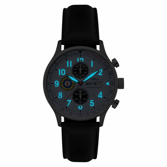 AVI-8 Hawker Hurricane Classic Chronograph Faded Blue angled shot picture