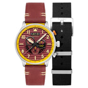 AVI-8 Flyboy Spirit Of Tuskegee Chronograph Brown Red Limited Edition