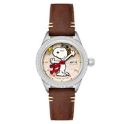 AVI-8 Flyboy Airmaster 40 Meca-Quartz Peanuts Snoopy Flying Ace Camel Brown Limited Edition