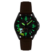 P-51 Mustang Blakeslee Chronograph Peanuts Snoopy Flying Ace Biplane Brown Limited Edition