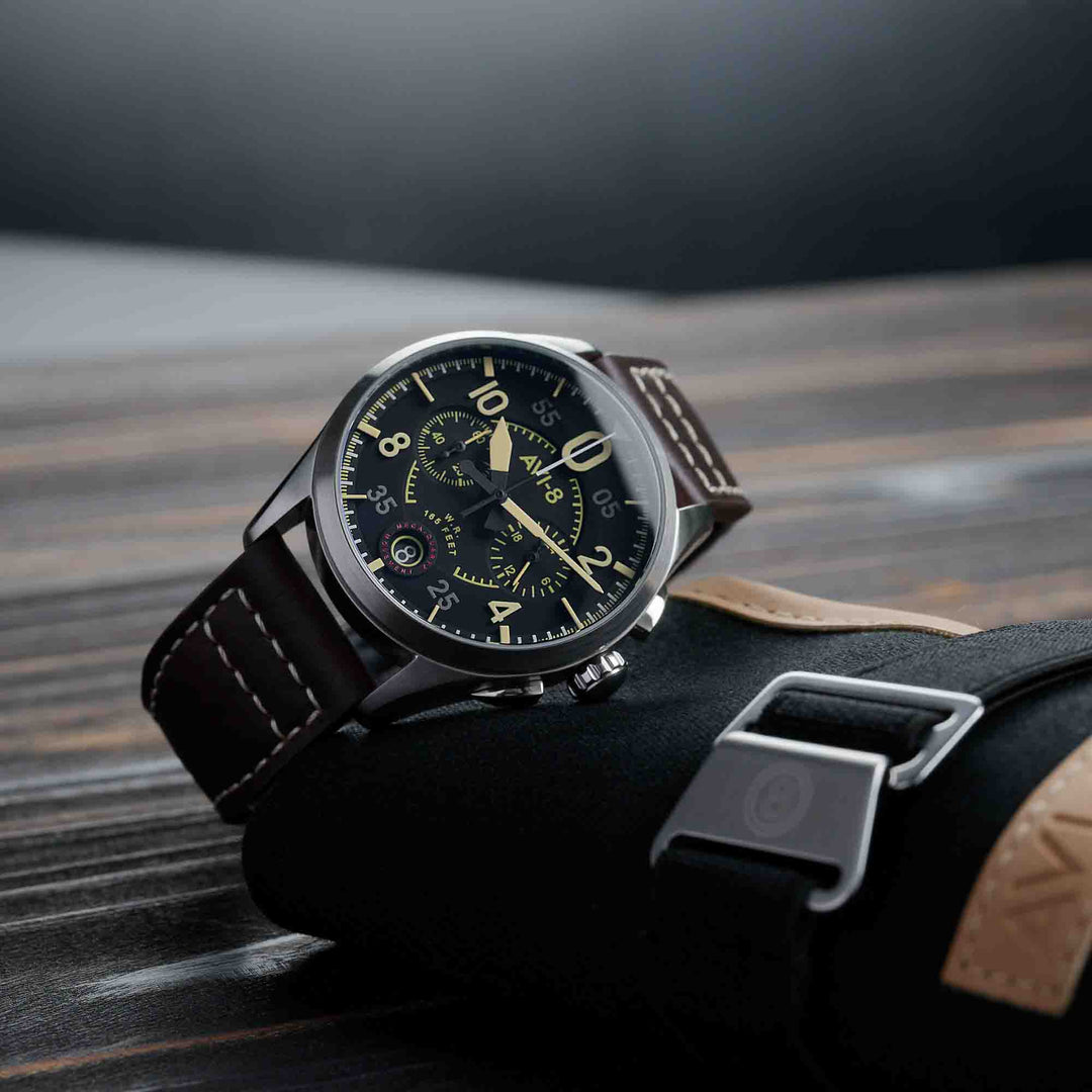 ダークドラグーン・フォルテ　SP AVI-8 Spitfire Lock Chronograph Midnight Oak – Watches.com