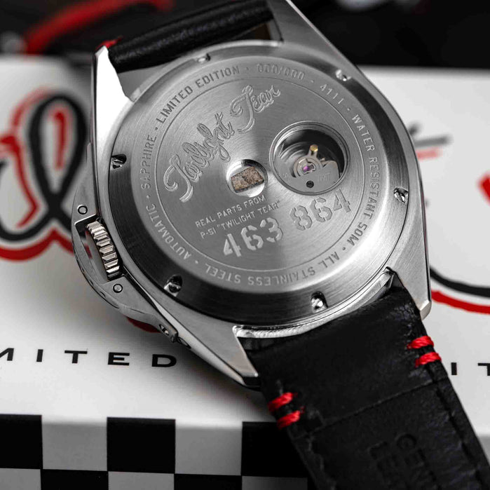 AVI-8 P-51 Mustang Twilight Tear Automatic Twilight Black Limited Edition angled shot picture