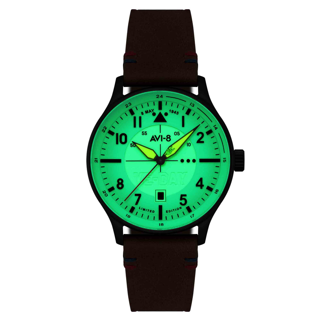 AVI-8 Hawker Hunter Kent Automatic VE-Day 80th Vangaurd Beige