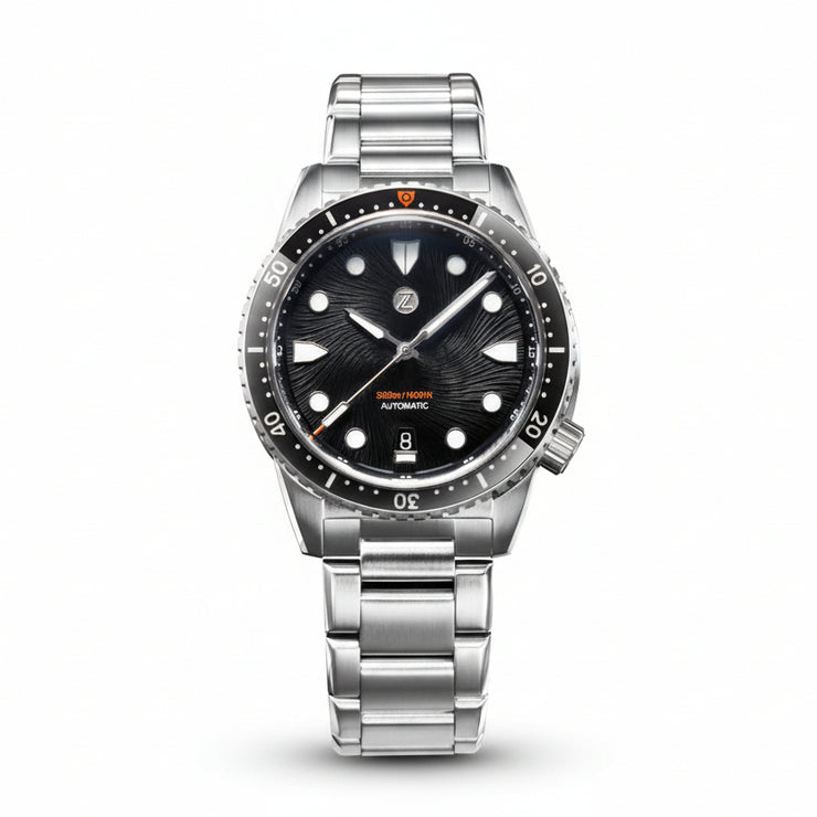 Zelos Mako Automatic 500M Diver Steel Orange | Watches.com