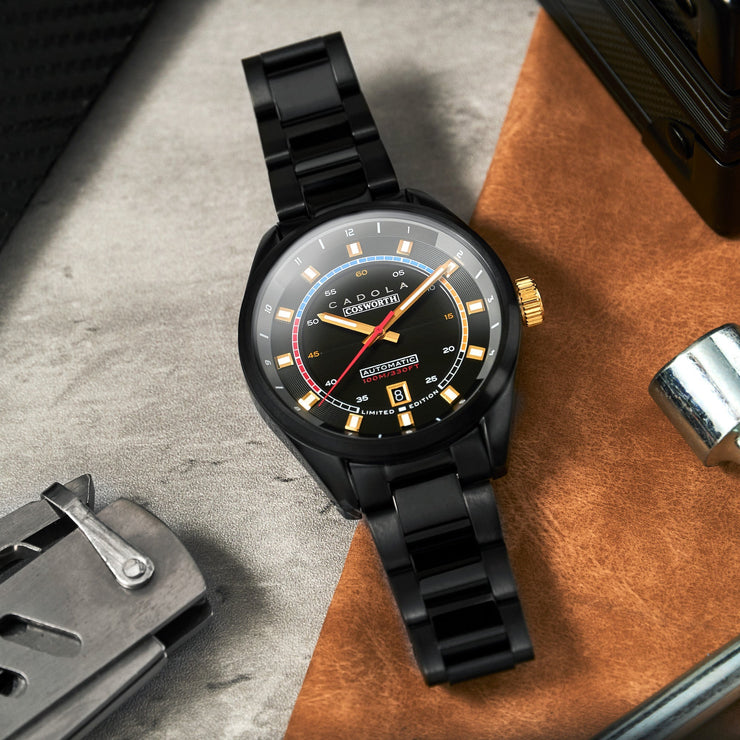 Cadola DFV-Cosworth Helmet Watch Winder Automatic Limited Edition James Set