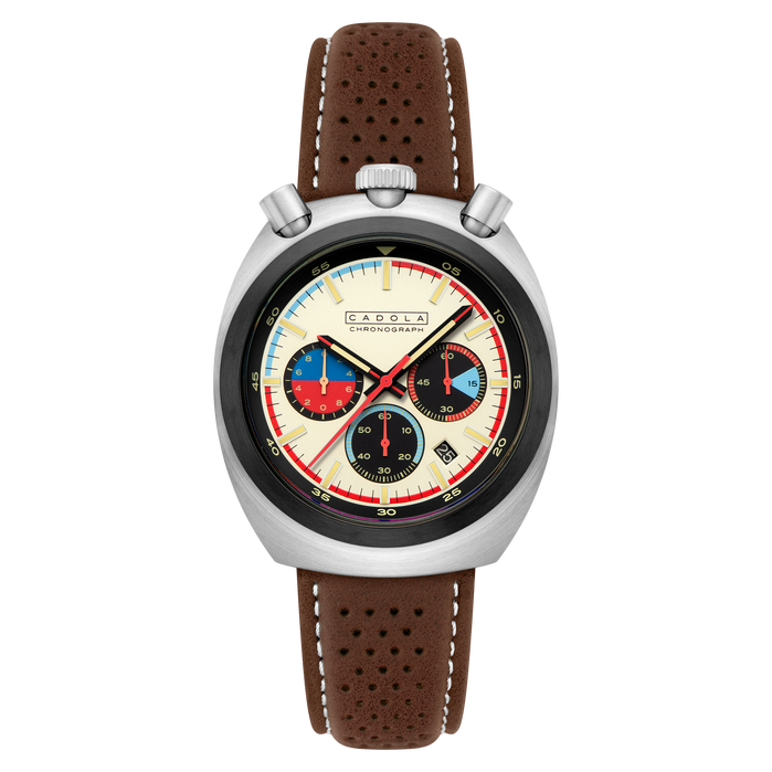 Cadola Testa Di Toro Chronograph Beige Burnout angled shot picture