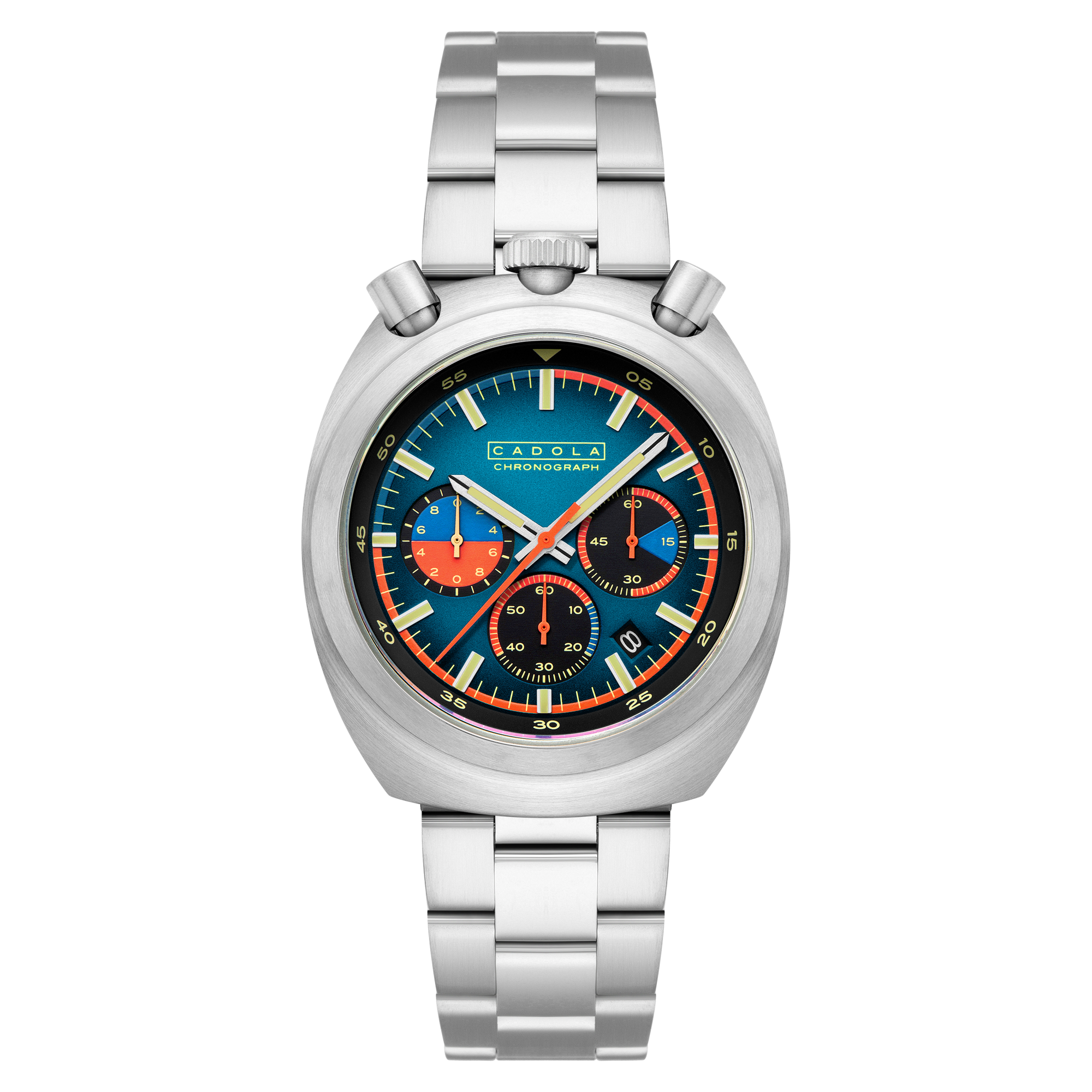 アヴァランチ クリスタルカッター クロノグラフ フルーテッドベゼル ゴールド 箱 Cadola Testa Di Toro Chronograph Cobalt Gauge | Watches.com