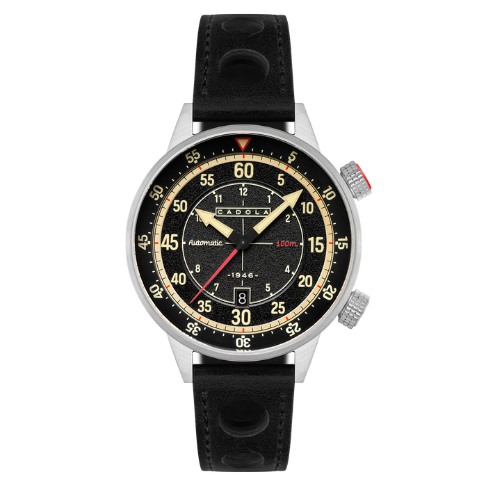 Cadola Rally Timer Automatic Ink Black angled shot picture