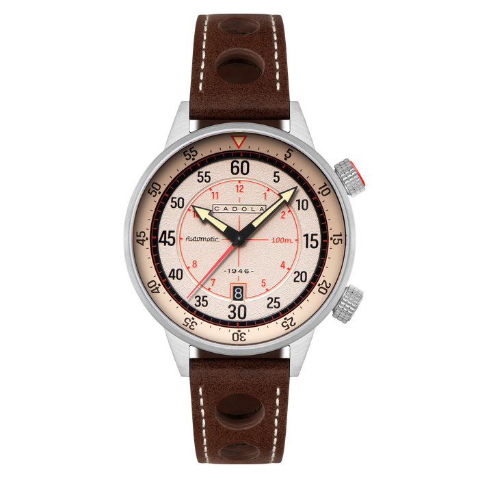 Cadola Rally Timer Automatic Dove Grey angled shot picture