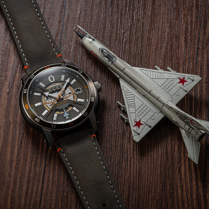 CCCP MIG-21 Automatic Green Limited Edition angled shot picture