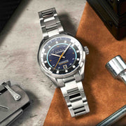 Cadola DFV-Cosworth Automatic Nigel Blue Helmet Watch Winder Set