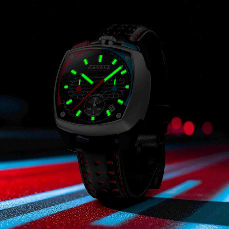 Cadola Taurus Chronograph Sleek Racer Black