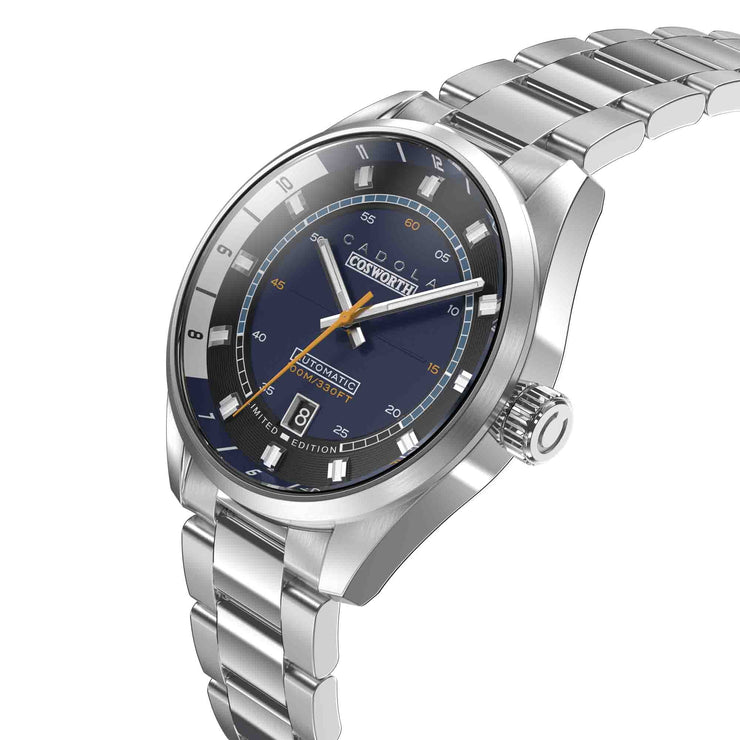 Cadola DFV-Cosworth Automatic Nigel Blue Helmet Watch Winder Set