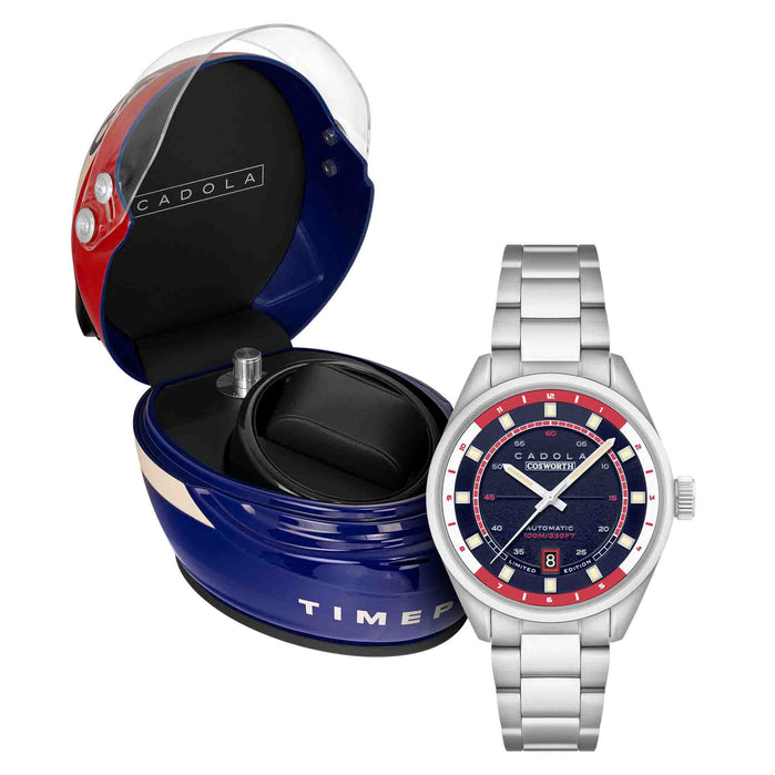 Cadola DFV-Cosworth Automatic Alfred Limited Edition + Helmet Watch Winder angled shot picture