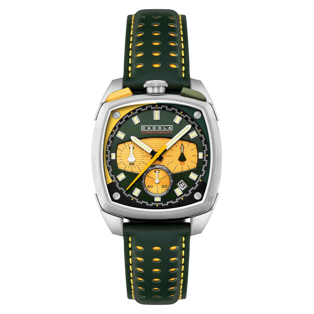 Cadola Taurus Chronograph Speedway Green – Watches.com