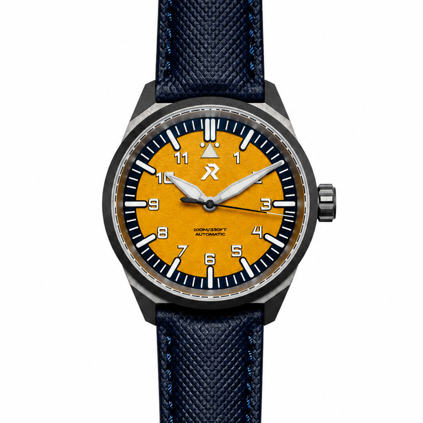RZE Resolute Automatic Titanium Type A Medallion Yellow – Watches.com