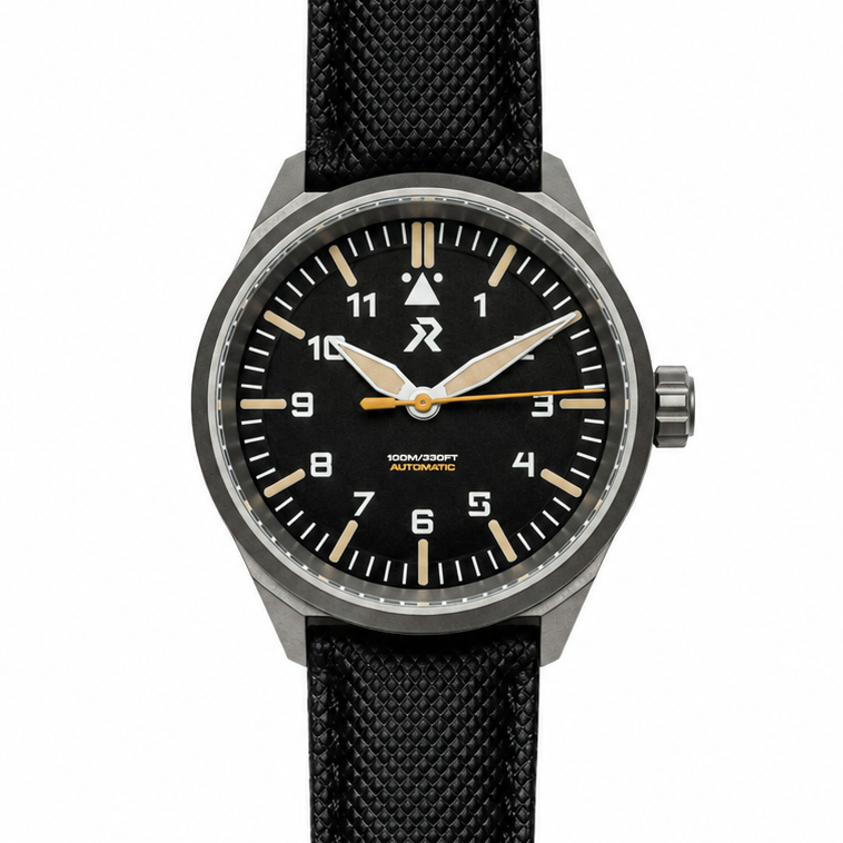 RZE Resolute Type A brings WWII pilot-watch legibility into titanium