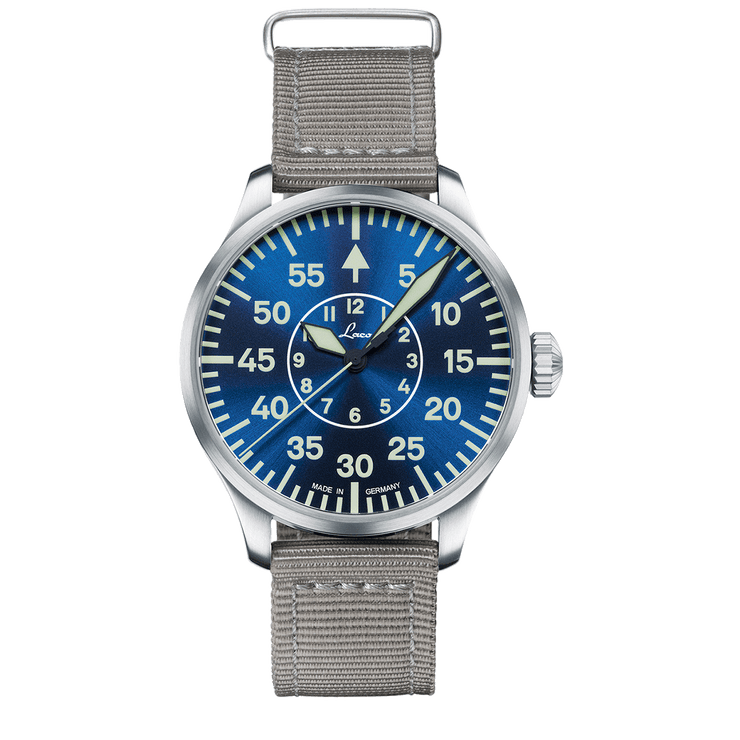 Laco Aachen Blaue Stunde 42mm Nylon Blue – Watches.com