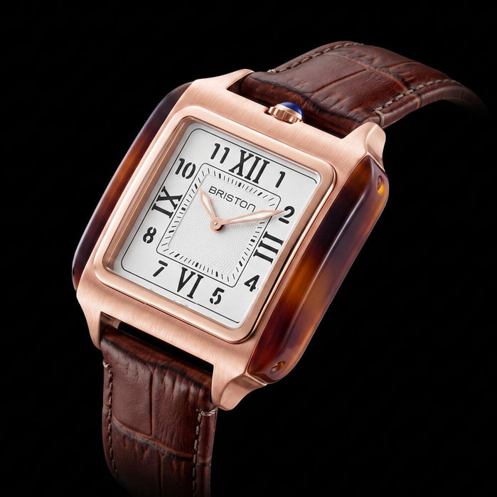 Briston Streamliner Kennedy Big Model 36mm Rose Gold angled shot picture