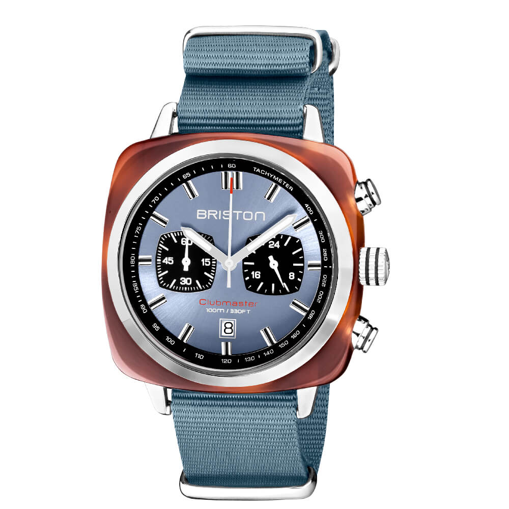 Briston Clubmaster Sport Chronograph Ice Blue 20142.SA.TS.25.NIB