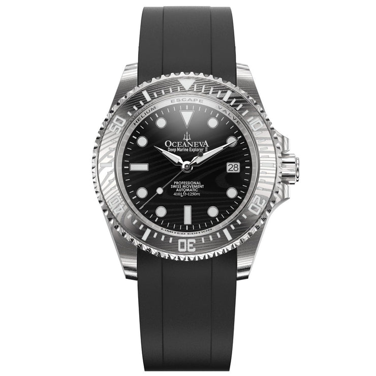 Oceaneva Deep Marine Explorer II Damascus Black Limited Edition