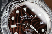Oceaneva Deep Marine Explorer II Damascus Coffee Brown Limited Edition