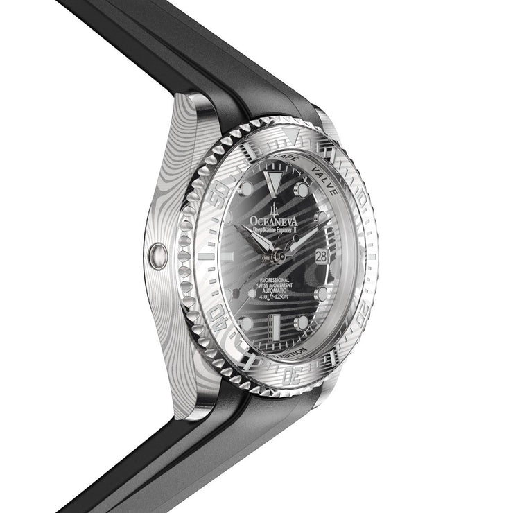 Oceaneva Deep Marine Explorer II Damascus Steel Limited Edition